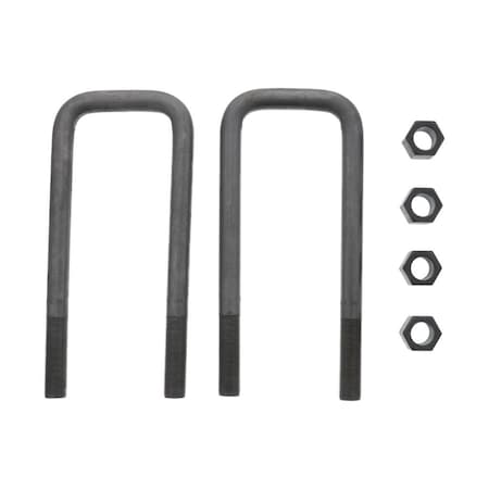 Pai Flat U-Bolt Kit 3-1/2In Inside Width X 10In Inside Length 3-12In Thread Length 7/8In-14 Thread FUB-5054